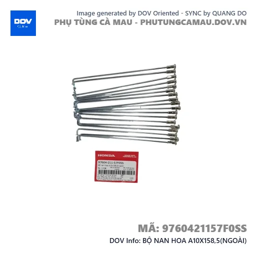 BỘ NAN HOA A10X158,5(NGOÀI)  — 9760421157F0SS