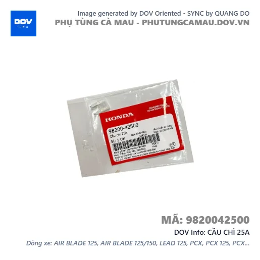 CẦU CHÌ 25A — 9820042500