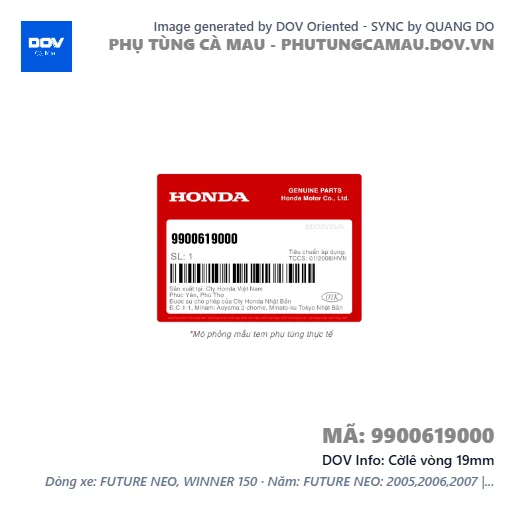 Cờlê vòng 19mm  — 9900619000