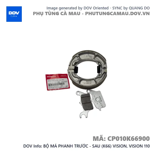 BỘ MÁ PHANH TRƯỚC - SAU (K66) VISION, VISION 110 — CP010K66900