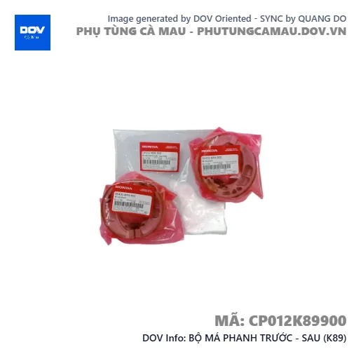 BỘ MÁ PHANH TRƯỚC - SAU (K89) — CP012K89900
