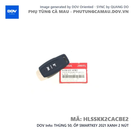 THÙNG 50, ỐP SMARTKEY 2021 XANH 2 NÚT — HLSSKK2CACBE2
