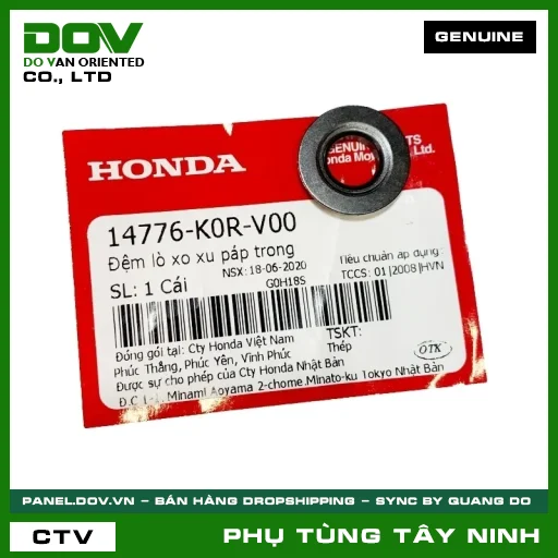 ĐỆM LÒ XO XU PÁP TRONG — 14776K0RV00