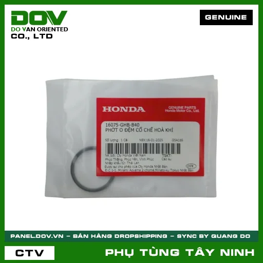 PHỚT O ĐỆM CỔ CHẾ HOÀ KHÍ — 16075GHBB40
