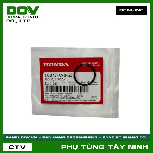 PHỚT O, 1.9X20.4 — 16077KVBS51