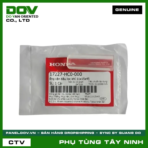 ỐNG CẶN BẦU LỌC GIÓ 11X15X45 — 17227HC0000