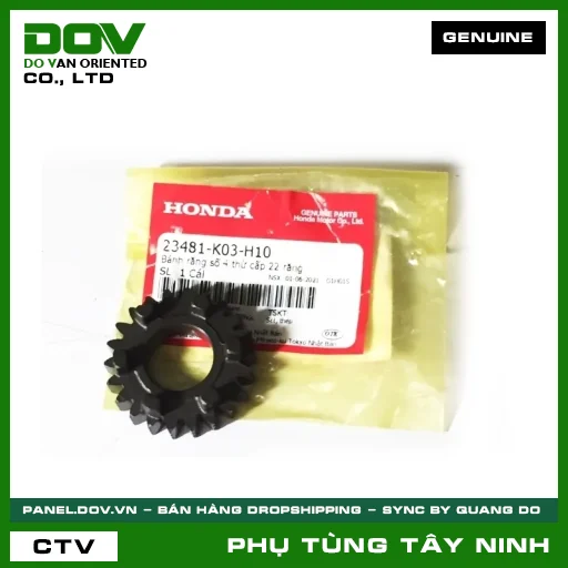 BÁNH RĂNG SỐ 4 TRỤC THỨ CẤP (22 RĂNG) — 23481K03H10