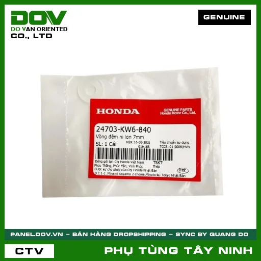 VÒNG ĐỆM NI LON 7MM — 24703KW6840
