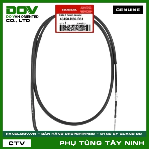 DÂY PHANH SAU — 43450K60B61