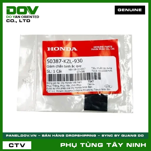 GIẢM CHẤN BÌNH ẮC QUY — 50387KZL930