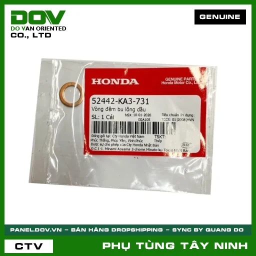 VÒNG ĐỆM BU LÔNG (ỐC) NHỚT — 52442KA3731