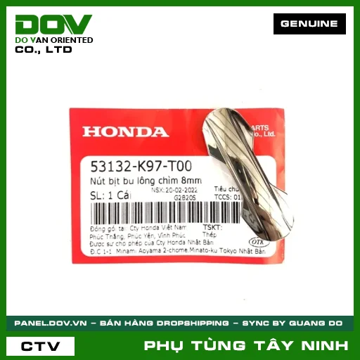 NÚT BỊT BU LÔNG (ỐC) CHÌM 8MM — 53132K97T00