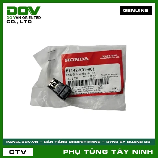 CHỐT ĐỊNH VỊ NẮP HỘP ĐỒ — 81142K01901