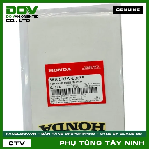 TEM HONDA 80MM *NH242* — 86101K1WD00ZE