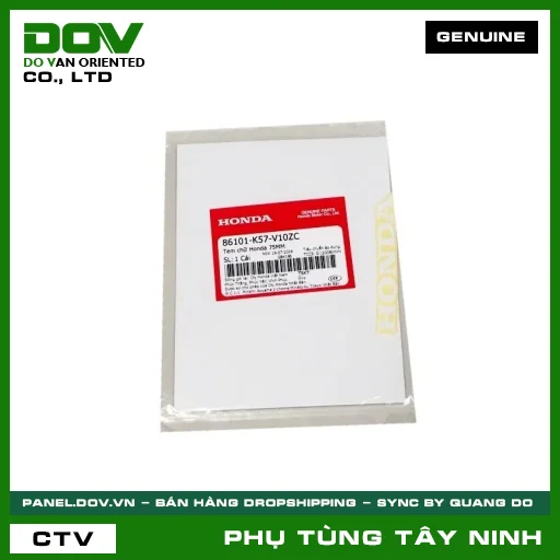 TEM CHỮ HONDA 75MM — 86101K57V10ZC