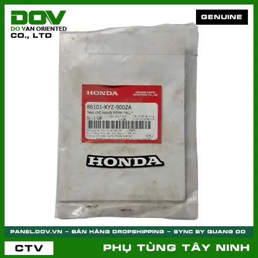 TEM CHỮ HONDA 65MM *ALL* — 86101KYZ900ZA