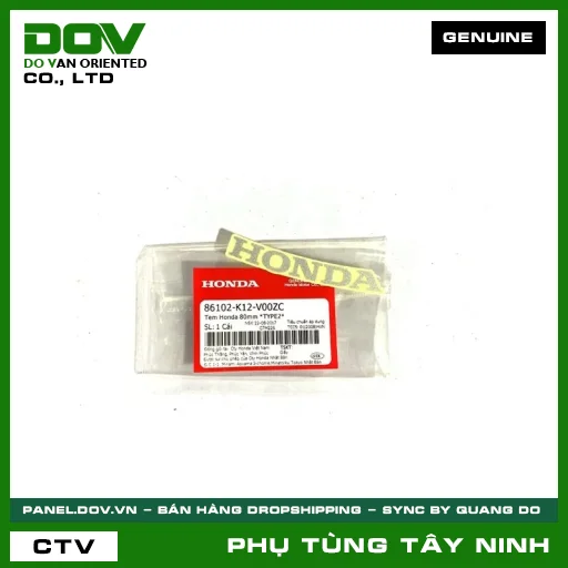 TEM HONDA 80MM *NH411* — 86102K12V00ZC