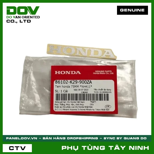 TEM HONDA 75MM *NH411* — 86102K29900ZA
