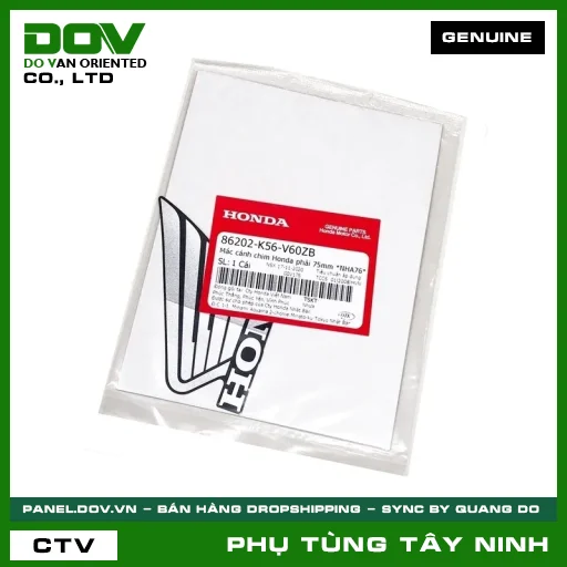 MÁC CÁNH CHIM HONDA PHẢI 75MM *NHA76* — 86202K56V60ZB