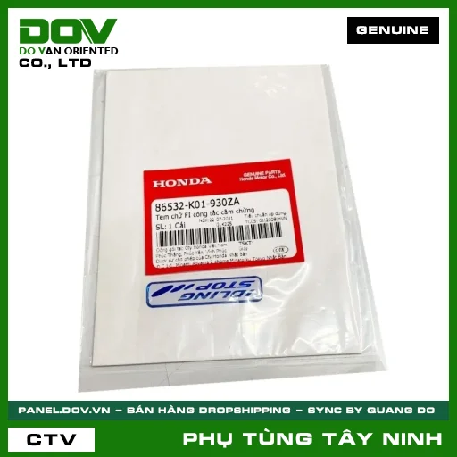 TEM CHỮ FI CÔNG TẮC CẦM CHỪNG — 86532K01930ZA