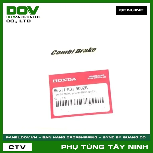 TEM HỆ THỐNG PHANH*B203,NHB35, — 86611K01900ZB
