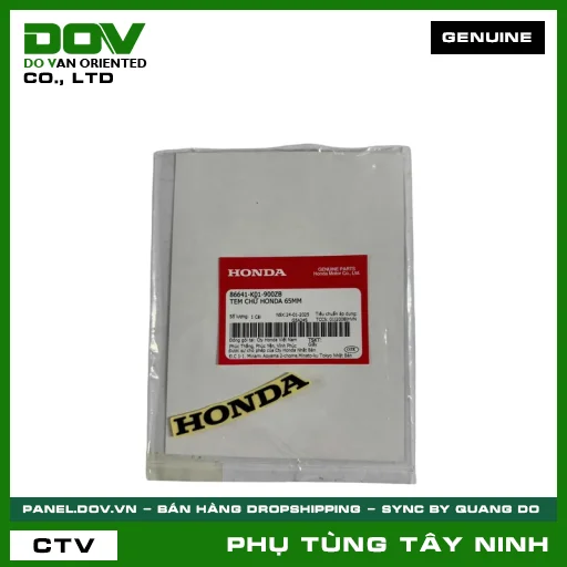 TEM CHỮ HONDA 65MM — 86641K01900ZB