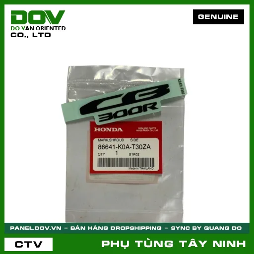 TEM TẤM ỐP BÌNH XĂNG — 86641K0AT30ZA