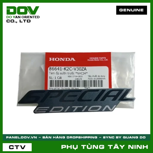 TEM ỐP SƯỜN TRƯỚC *NHC34* — 86641K2CV30ZA