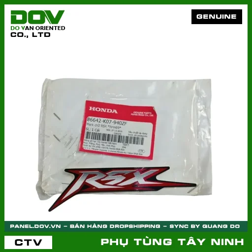 MARK CHỮ RSX *NHA69* — 86642K07940ZF