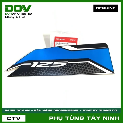 TEM ỐP TRƯỚC TRÁI *B189C* — 86642K66VN0ZA
