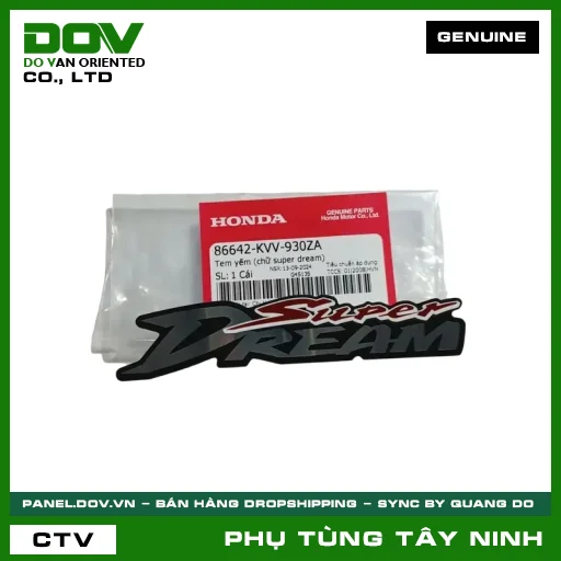 TEM YẾM (CHỮ SUPER DREAM) — 86642KVV930ZA