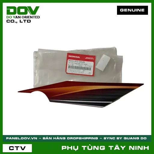 TEM DÁN A CÁNH YẾM TRÁI *R340C* — 86642KYZG00ZB