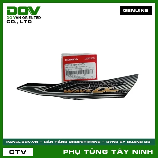 TEM DÁN CÁNH YẾM TRÁI *NHB25* — 86643K89V00ZD