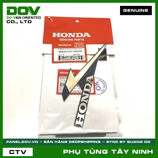 TEM ỐP TRƯỚC PHẢI B *TYPE1* — 86644K2VN50ZB