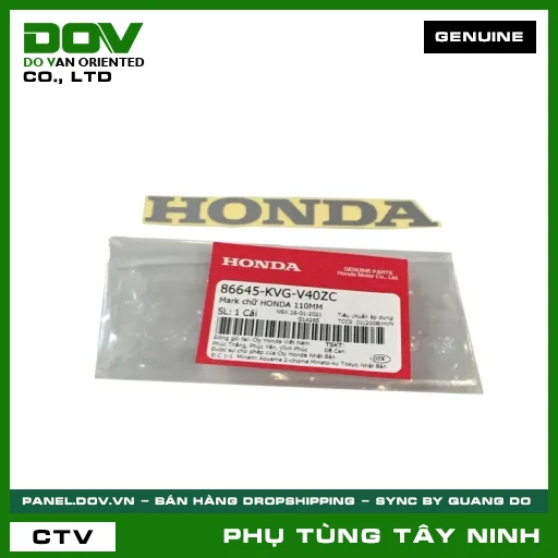 MARK CHỮ HONDA 110MM — 86645KVGV40ZC