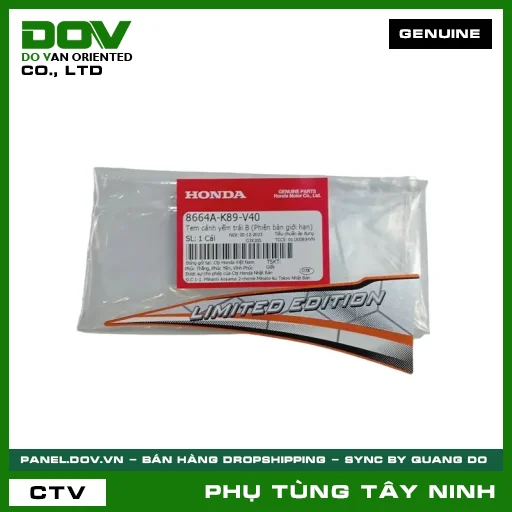 TEM CÁNH YẾM TRÁI B (PHIÊN BẢN GIỚI HẠN) — 8664AK89V40