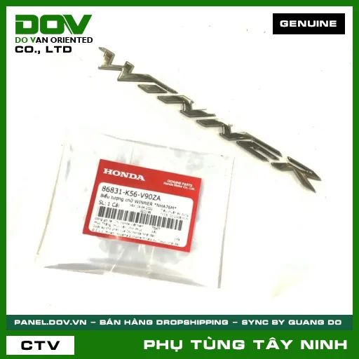 BIỂU TƯỢNG CHỮ WINNER *NHA76M* — 86831K56V90ZA