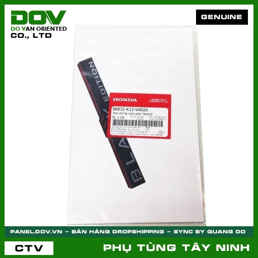 TEM CHỮ ỐP SƯỜN PHẢI *NHA76* — 86832K12VA0ZA