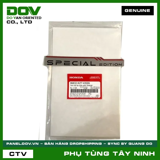 TEM CHỮ ỐP SƯỜN PHẢI *NHB18* — 86832K2TV20ZA