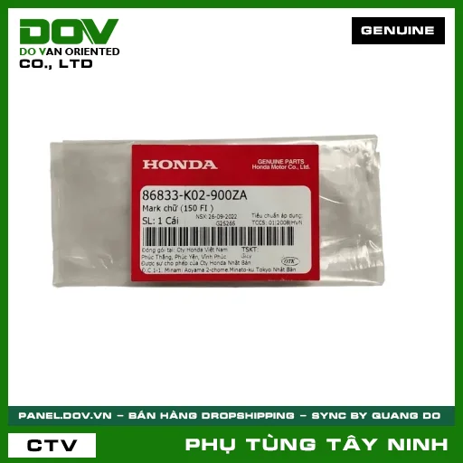 MARK CHỮ (150 FI ) — 86833K02900ZA