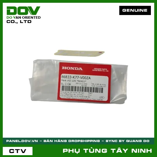 MARK CHỮ 125L *NH411* — 86833K77V00ZA