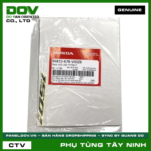 MARK CHỮ 150L *NH1* — 86833K78V00ZB