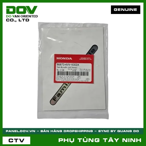 TEM ỐP SƯỜN (CHỮ FAMILY) — 86873KVV930ZA
