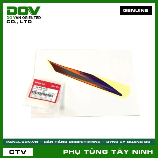 TEM MẶT NẠ PHẢI *R203M* — 87102KFL830ZE