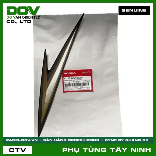 TEM ỐP TRƯỚC TRÁI *NHA69P* — 87102KWWB20ZB