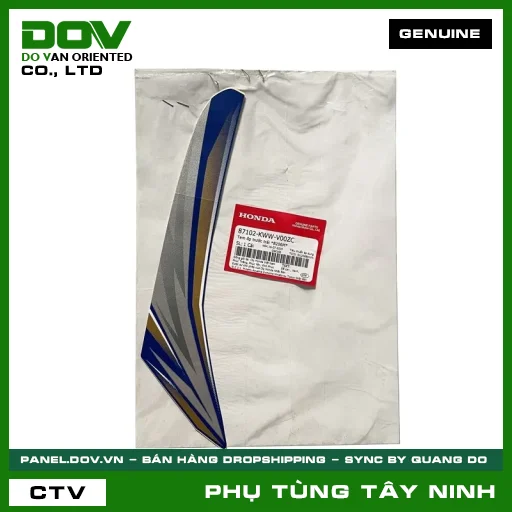 TEM ỐP TRƯỚC TRÁI *B206M* — 87102KWWV00ZC
