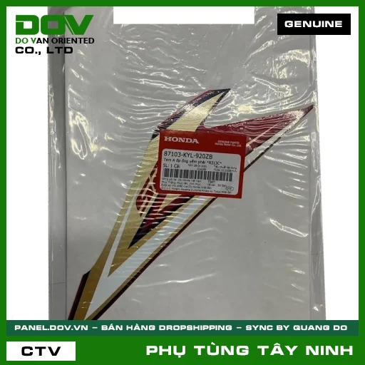 TEM A ỐP ỐNG YẾM PHẢI *R313C* — 87103KYL920ZB