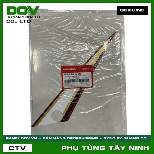 TEM B ỐP ỐNG YẾM PHẢI *R313C* — 87105KYL920ZB