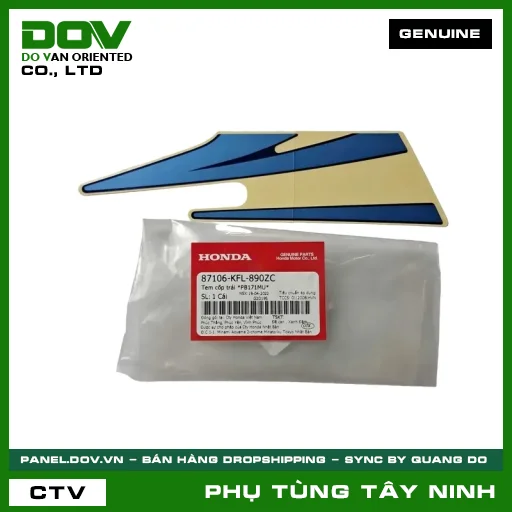 TEM CỐP TRÁI *PB171MU* — 87106KFL890ZC