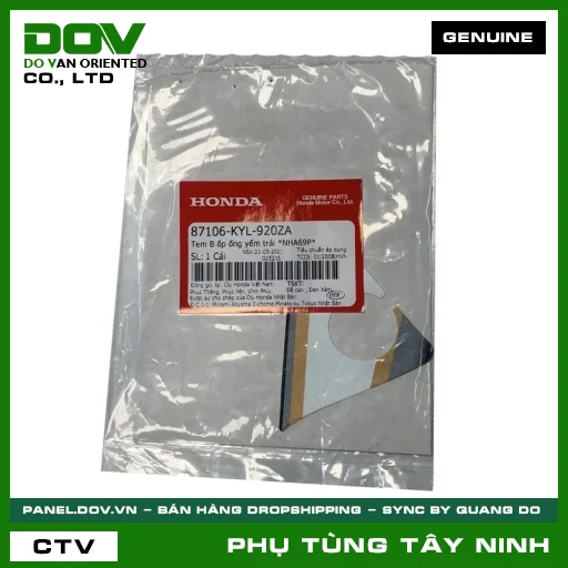 TEM B ỐP ỐNG YẾM TRÁI *NHA69P* — 87106KYL920ZA